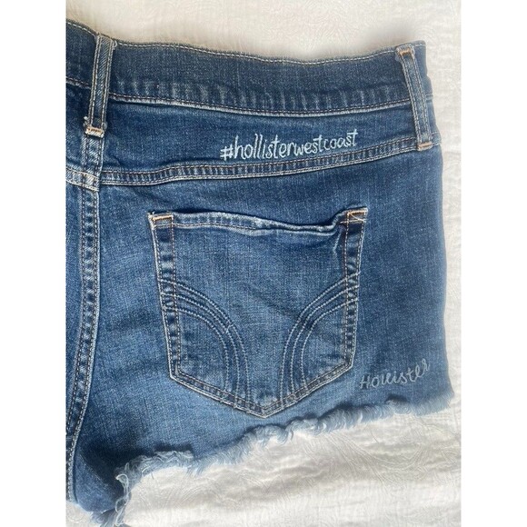 Hollister Short-Short High Rise Sz 15 w32 Beach Vibes Malibu West Co Embroidered - Picture 10 of 10